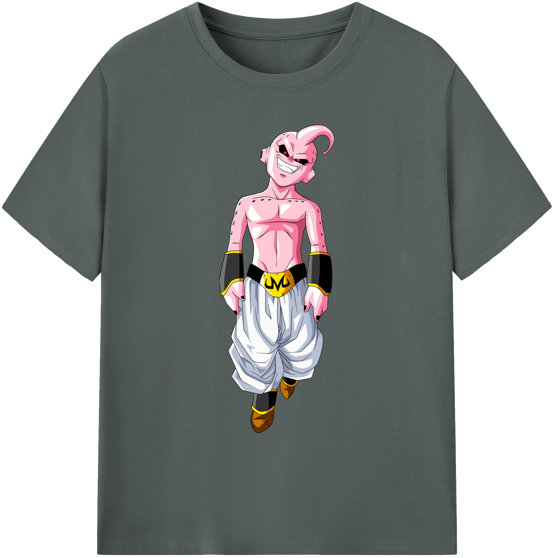 （画像用） ドラゴンボール 魔人ブウ DRAGON BALL Majin Buu 綿100％ メンズ半袖Tシャツ｜肌触りやわらか＆通気性
